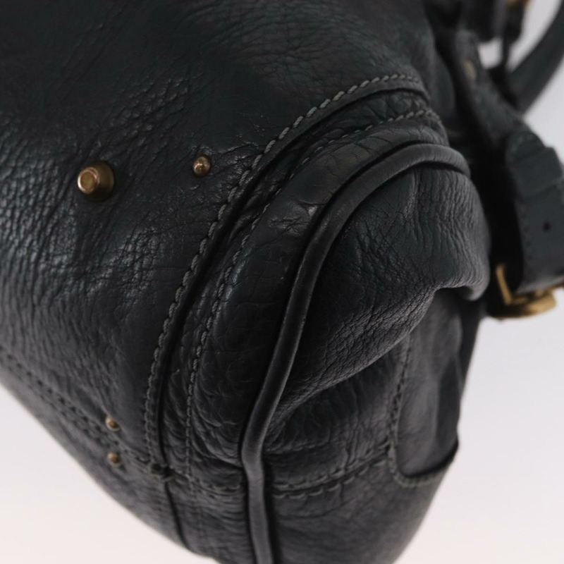 【日本直送】Chloe Paddington 手提包，黑色金色銀色真皮款，正品 am11055SAV-15