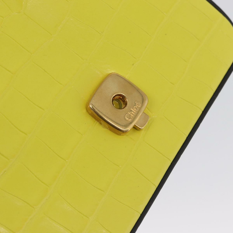 【日本直送】Chloe C 手提包 壓花皮革 兩用 棕色 黃色 正品 am11063V-8