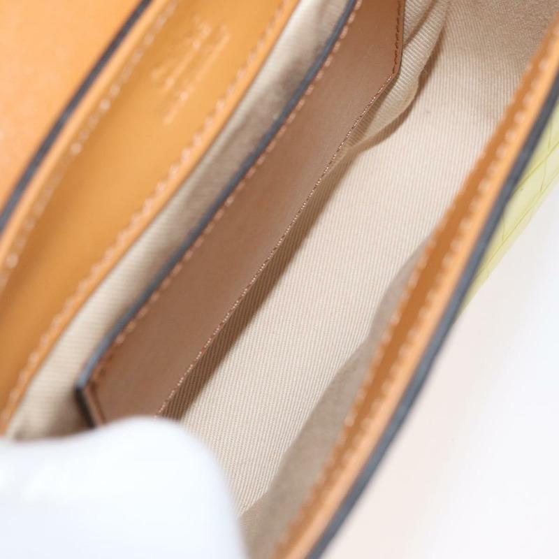 【日本直送】Chloe C 手提包 壓花皮革 兩用 棕色 黃色 正品 am11063V-9