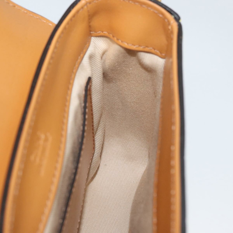 【日本直送】Chloe C 手提包 壓花皮革 兩用 棕色 黃色 正品 am11063V-22