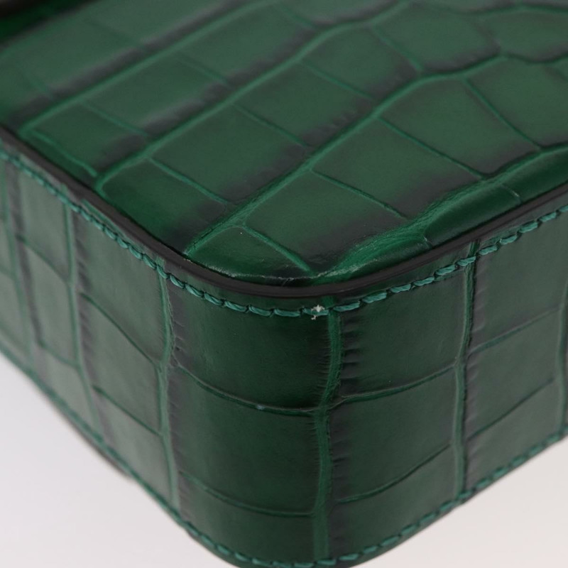 【日本直送】Chloe C 手提包 壓花皮革 2way 綠金色 Auth am11062V-17