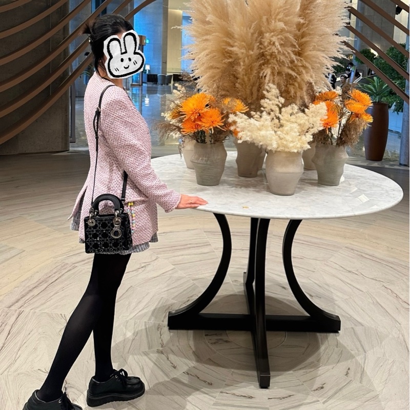 迪奧經典迷你手袋 三格戴妃包 滿天星限定款 黑色 手提包 斜挎包 Christian Dior Dior Mini Lady Dior Bag Black Strass Cannage Satin bag 斜背側背 水鑽-6