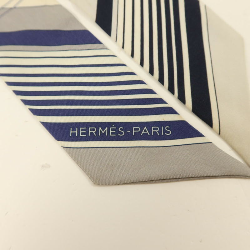HERMES 絲質Twilly絲巾-4
