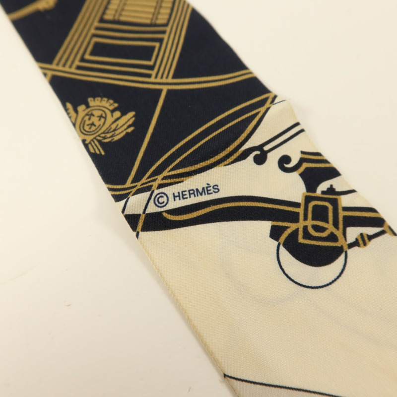 HERMES 絲質Twilly絲巾-5