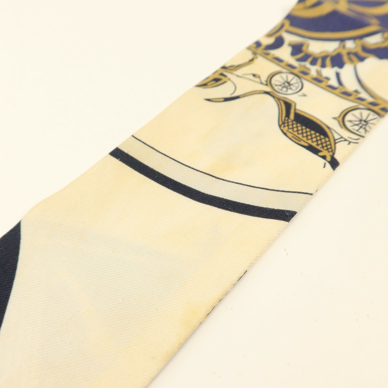 HERMES 絲質Twilly絲巾-12