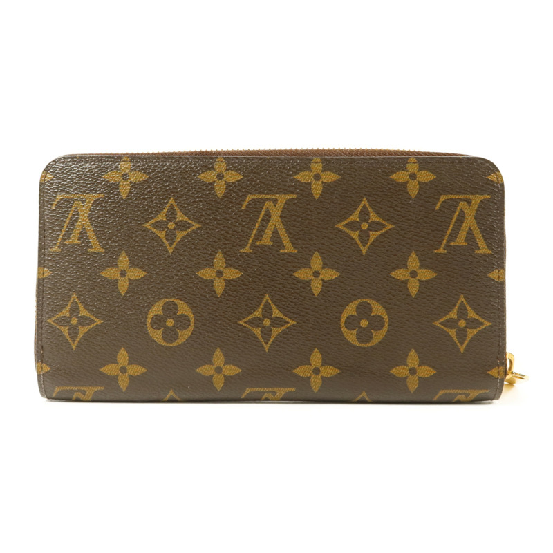LOUIS VUITTON Monogram Long Round Wallet金扣長錢包-1