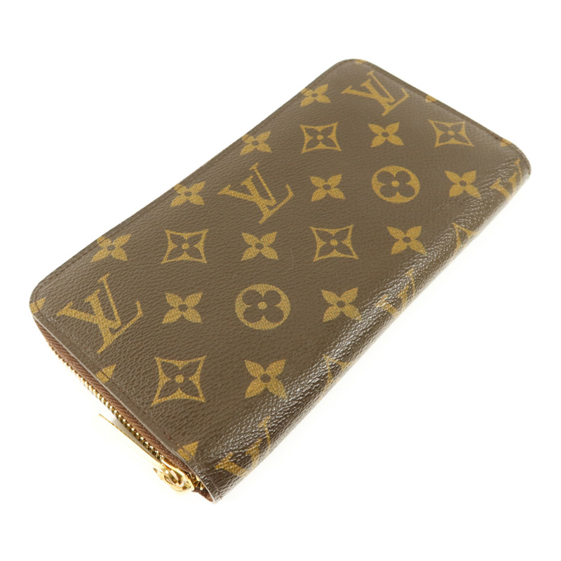 LOUIS VUITTON Monogram Long Round Wallet金扣長錢包-2