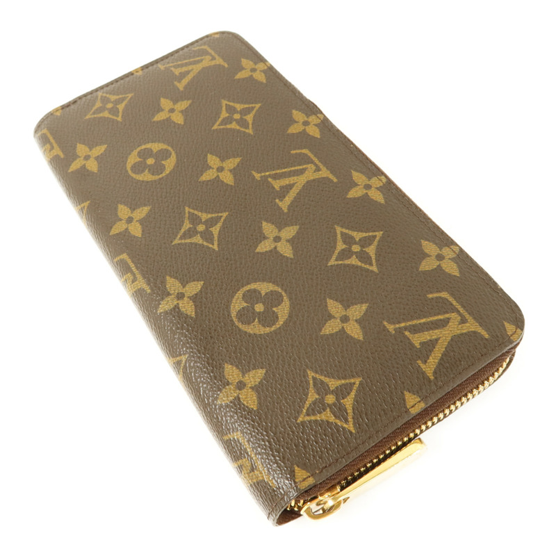 LOUIS VUITTON Monogram Long Round Wallet金扣長錢包-3