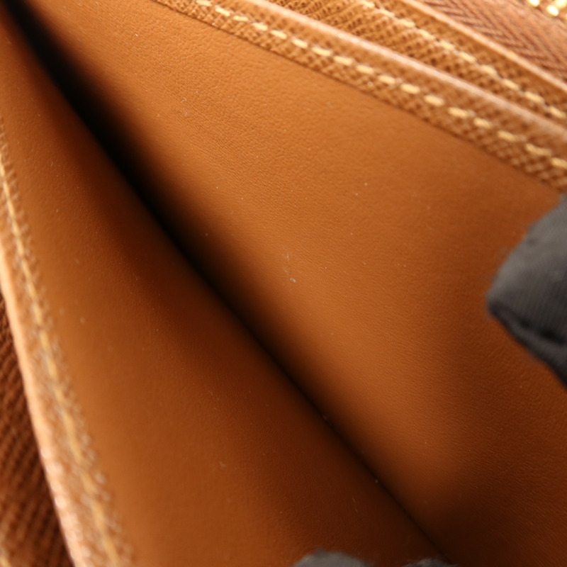 LOUIS VUITTON Monogram Long Round Wallet金扣長錢包-17