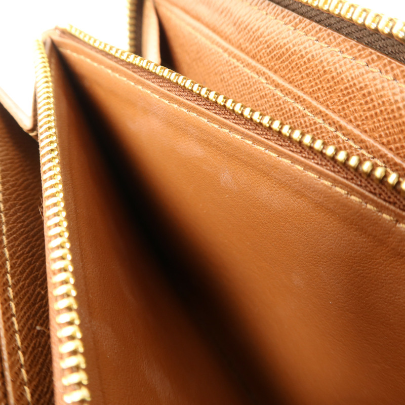 LOUIS VUITTON Monogram Long Round Wallet金扣長錢包-18