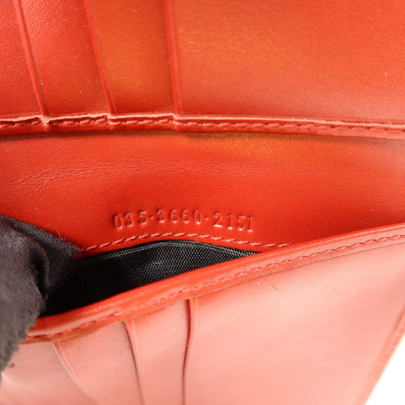 GUCCI 帆布Bifold Wallet金扣錢包-8