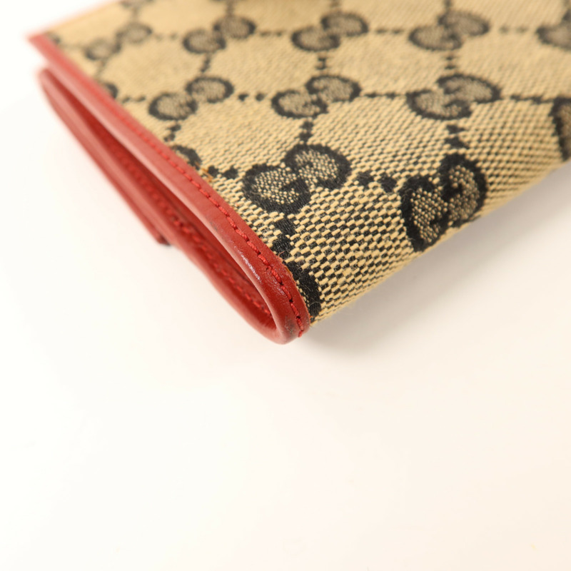 GUCCI 帆布Bifold Wallet金扣錢包-14