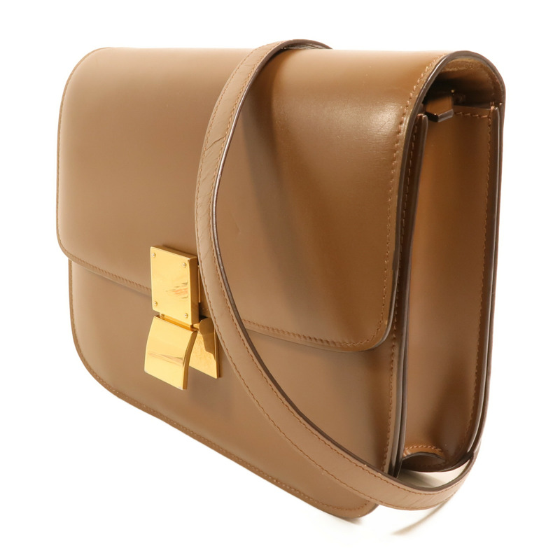 CELINE 牛皮皮革Classic Box Medium金扣肩背袋-2