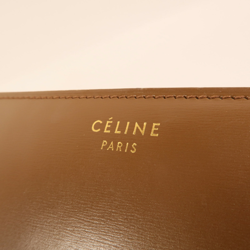 CELINE 牛皮皮革Classic Box Medium金扣肩背袋-5
