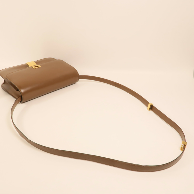 CELINE 牛皮皮革Classic Box Medium金扣肩背袋-7