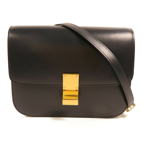 CELINE 牛皮皮革Classic Box Medium金扣肩背袋