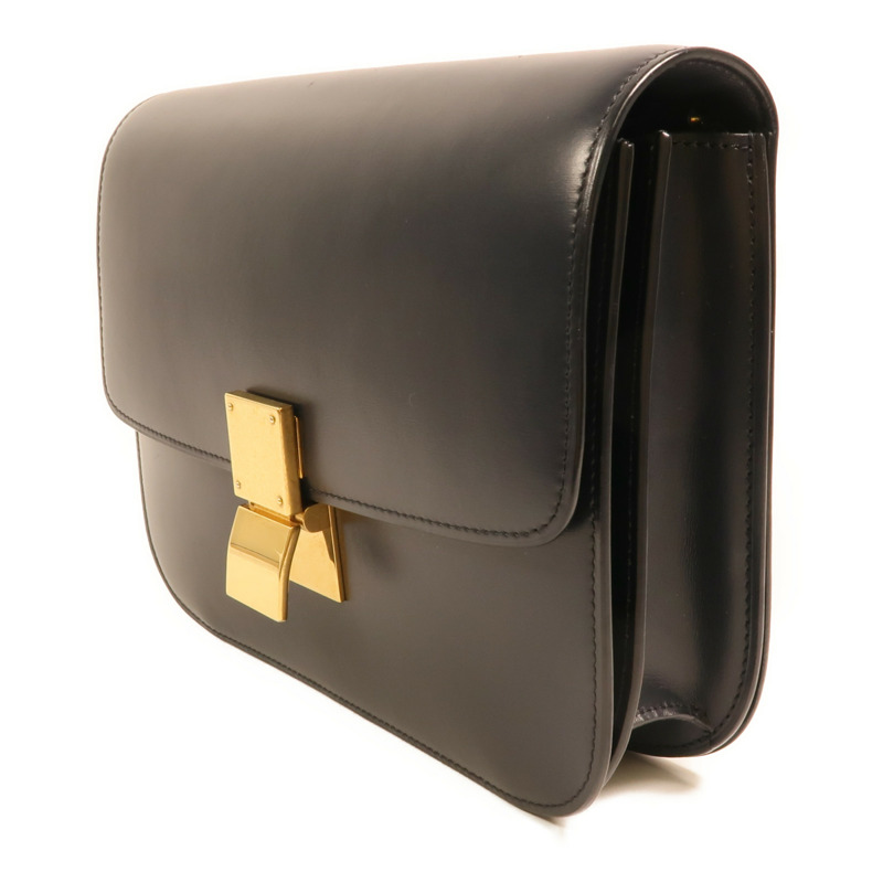 CELINE 牛皮皮革Classic Box Medium金扣肩背袋-2