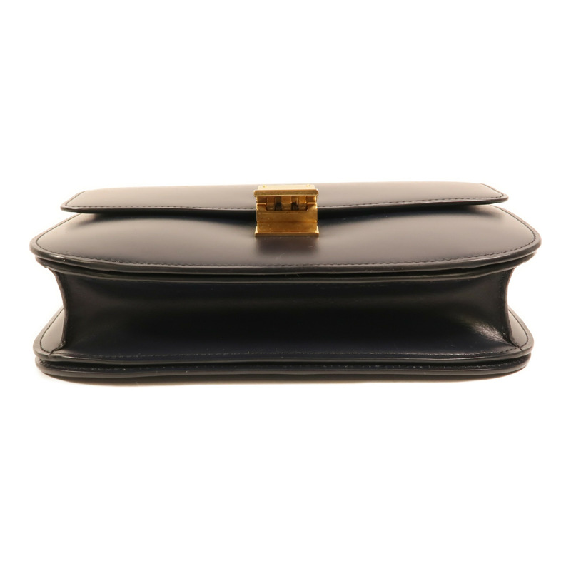 CELINE 牛皮皮革Classic Box Medium金扣肩背袋-3