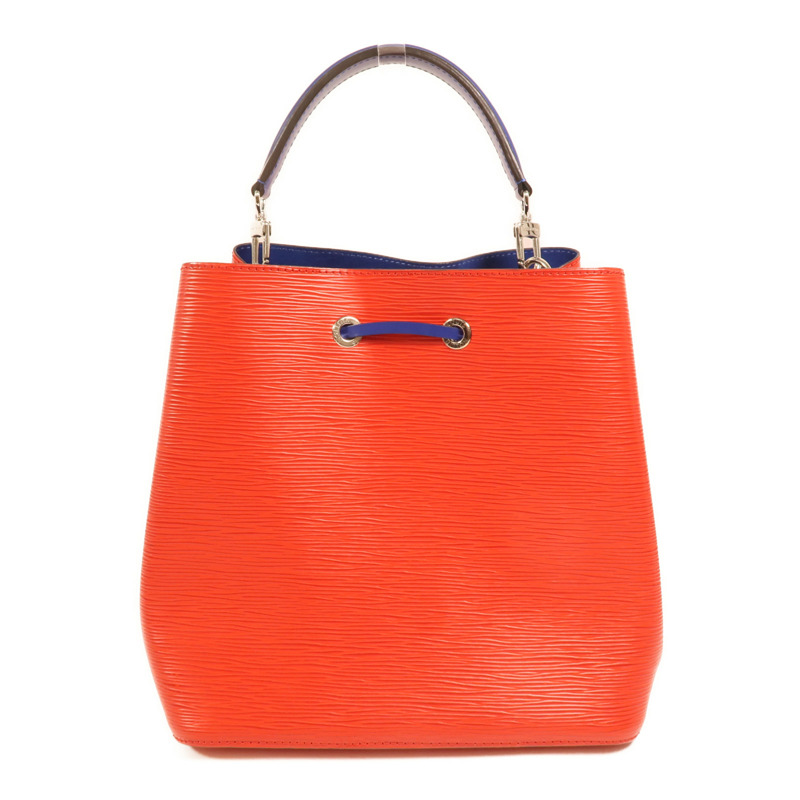 LOUIS VUITTON Epi NeoNoe MM銀扣手挽肩背兩用袋紅色藍色-1