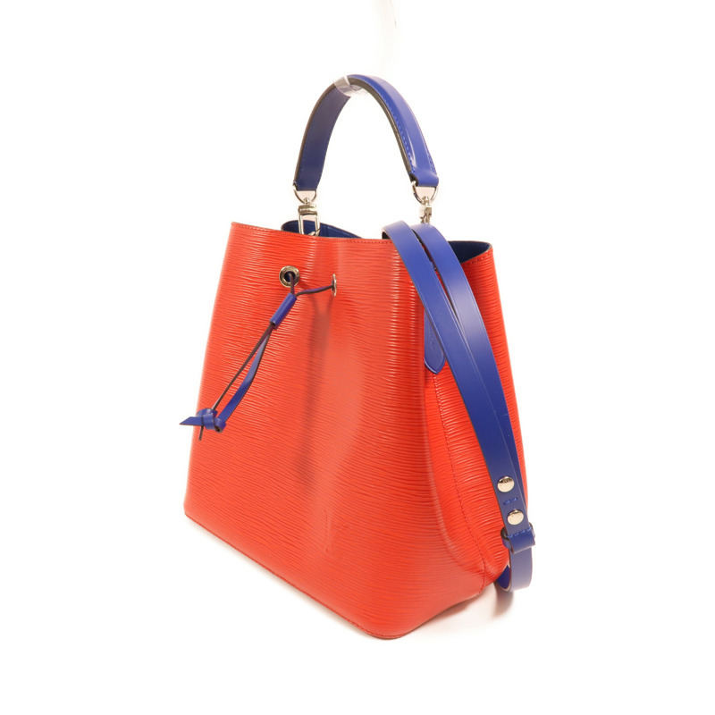 LOUIS VUITTON Epi NeoNoe MM銀扣手挽肩背兩用袋紅色藍色-2