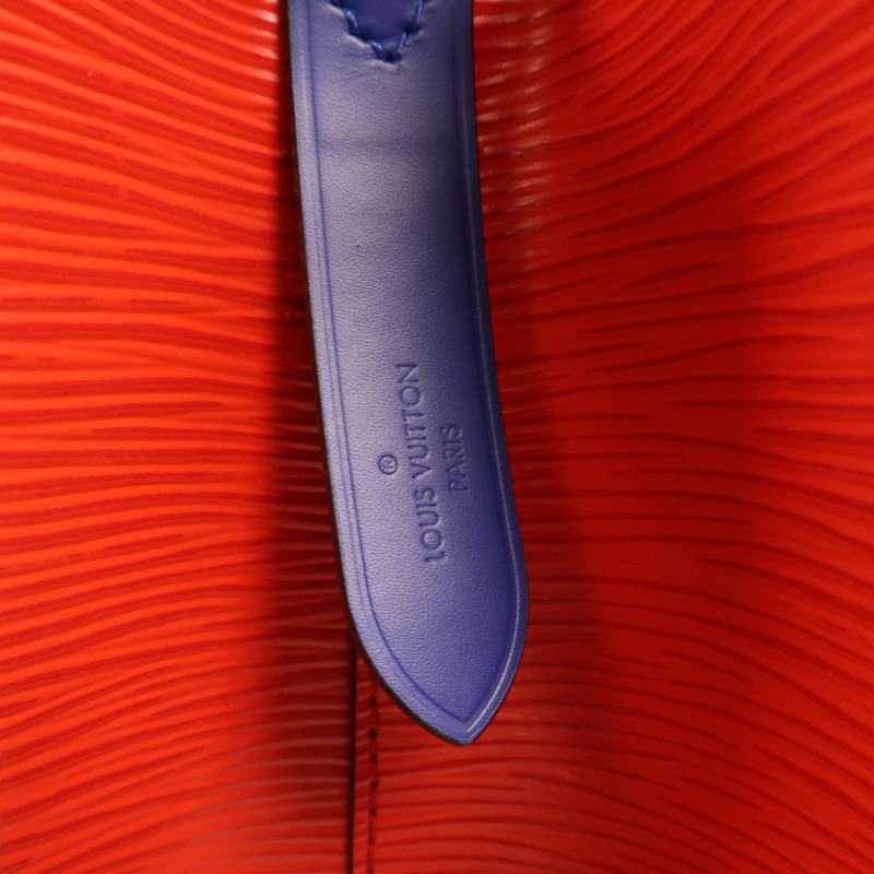 LOUIS VUITTON Epi NeoNoe MM銀扣手挽肩背兩用袋紅色藍色-5