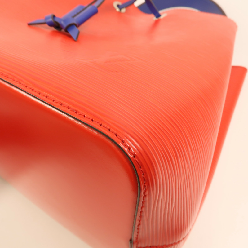 LOUIS VUITTON Epi NeoNoe MM銀扣手挽肩背兩用袋紅色藍色-10