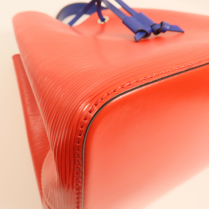 LOUIS VUITTON Epi NeoNoe MM銀扣手挽肩背兩用袋紅色藍色-11