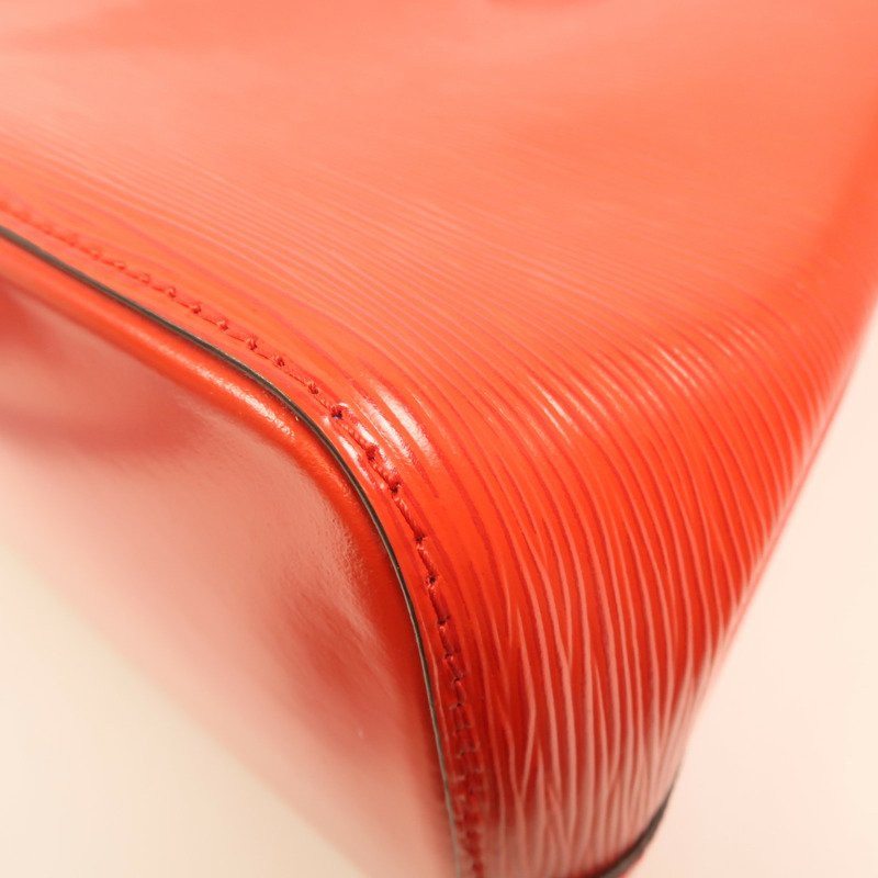 LOUIS VUITTON Epi NeoNoe MM銀扣手挽肩背兩用袋紅色藍色-12