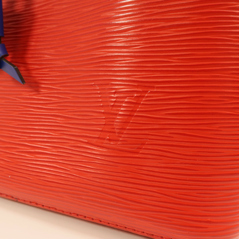 LOUIS VUITTON Epi NeoNoe MM銀扣手挽肩背兩用袋紅色藍色-14