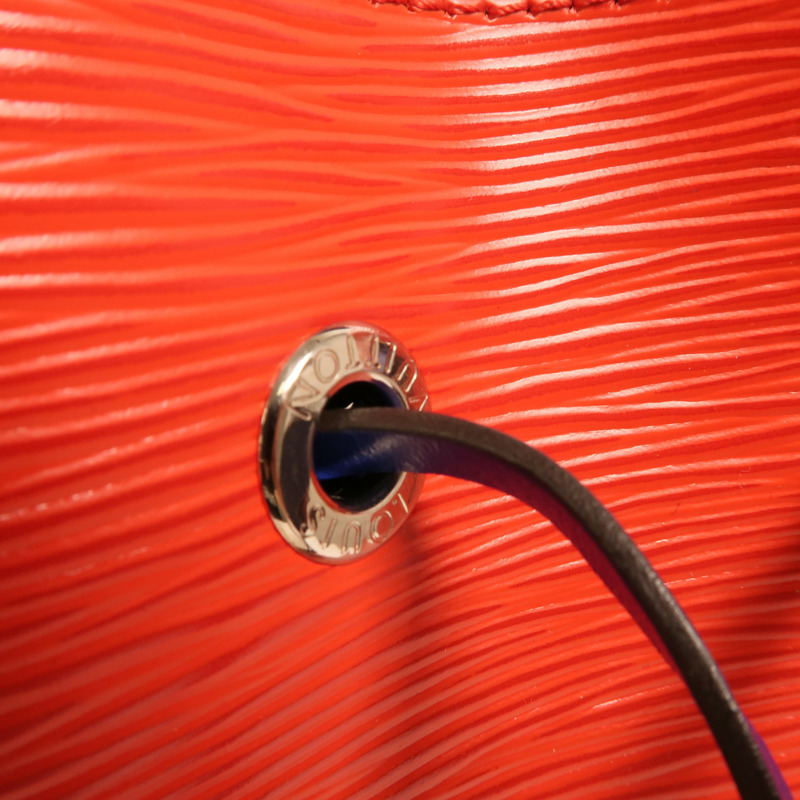 LOUIS VUITTON Epi NeoNoe MM銀扣手挽肩背兩用袋紅色藍色-15