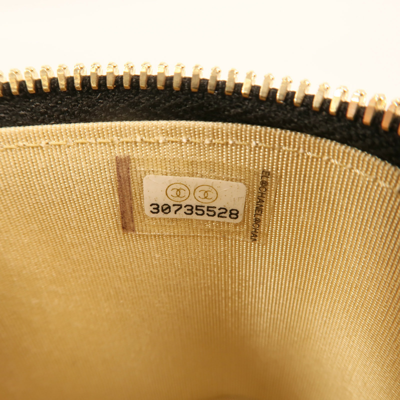 CHANEL 羊皮皮革Mini Vanity Case With Gold Ball金扣鏈帶肩背袋-6