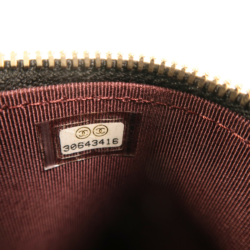 CHANEL 羊皮皮革Mini Pouch With Chain金扣鏈帶肩背袋-6