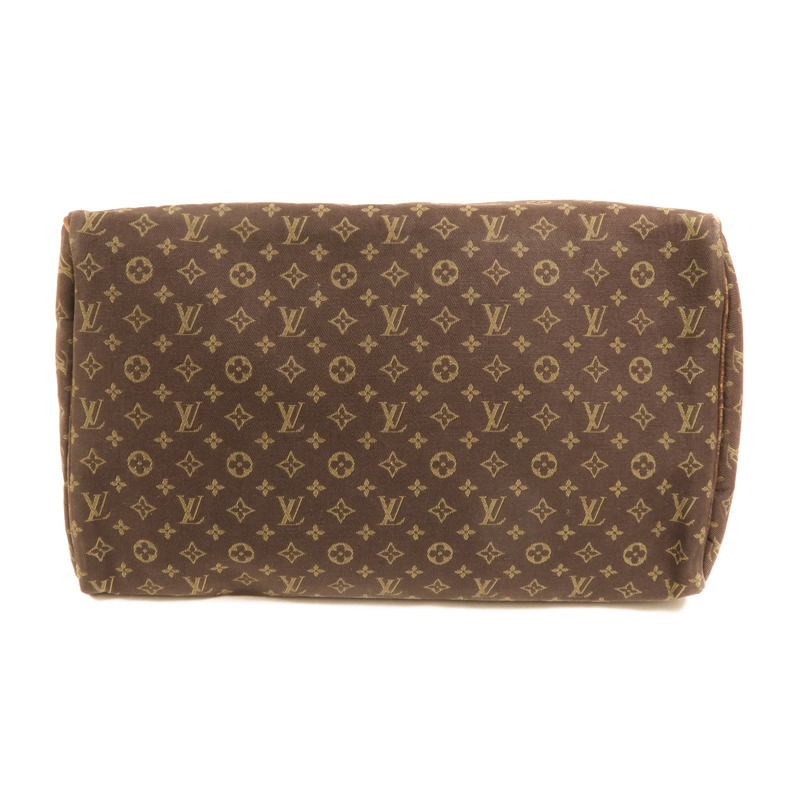 LOUIS VUITTON Monogram Mini Lin Speedy 30金扣手挽袋-3
