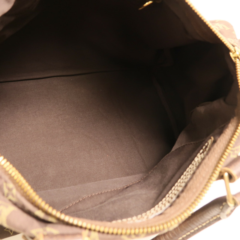 LOUIS VUITTON Monogram Mini Lin Speedy 30金扣手挽袋-4