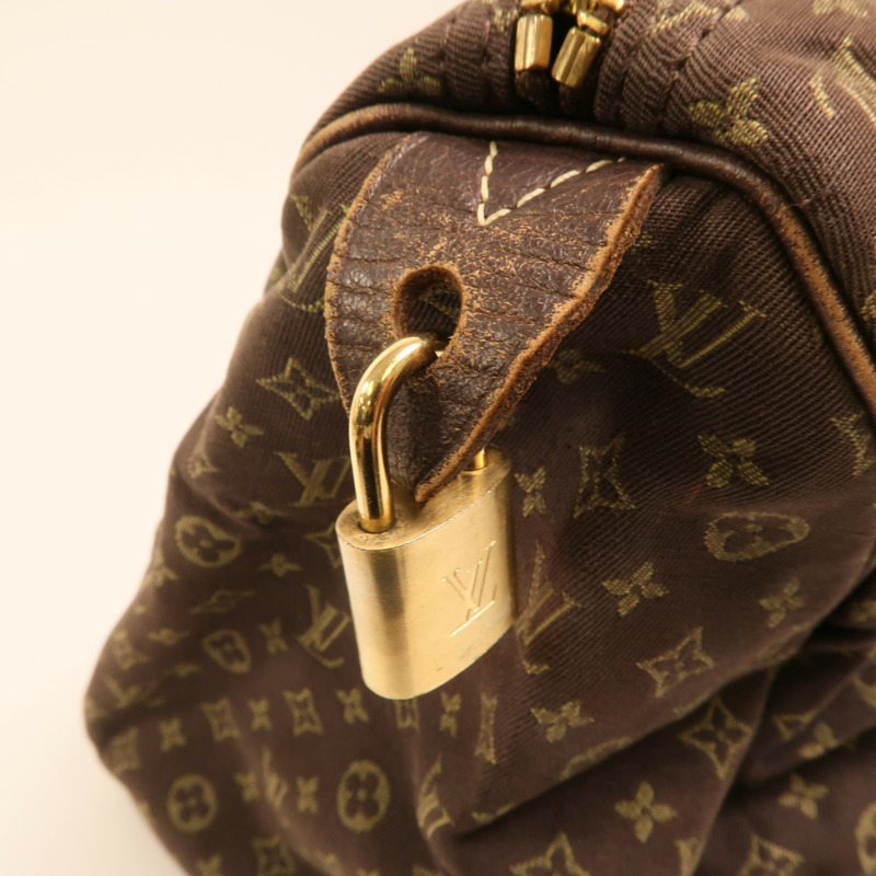 LOUIS VUITTON Monogram Mini Lin Speedy 30金扣手挽袋-14