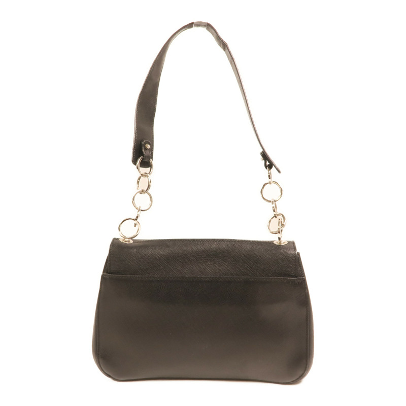 Salvatore Ferragamo 牛皮皮革Gancini銀扣肩背袋-1