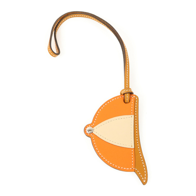 HERMES Swift皮革Paddock Bombe Charm掛飾-0