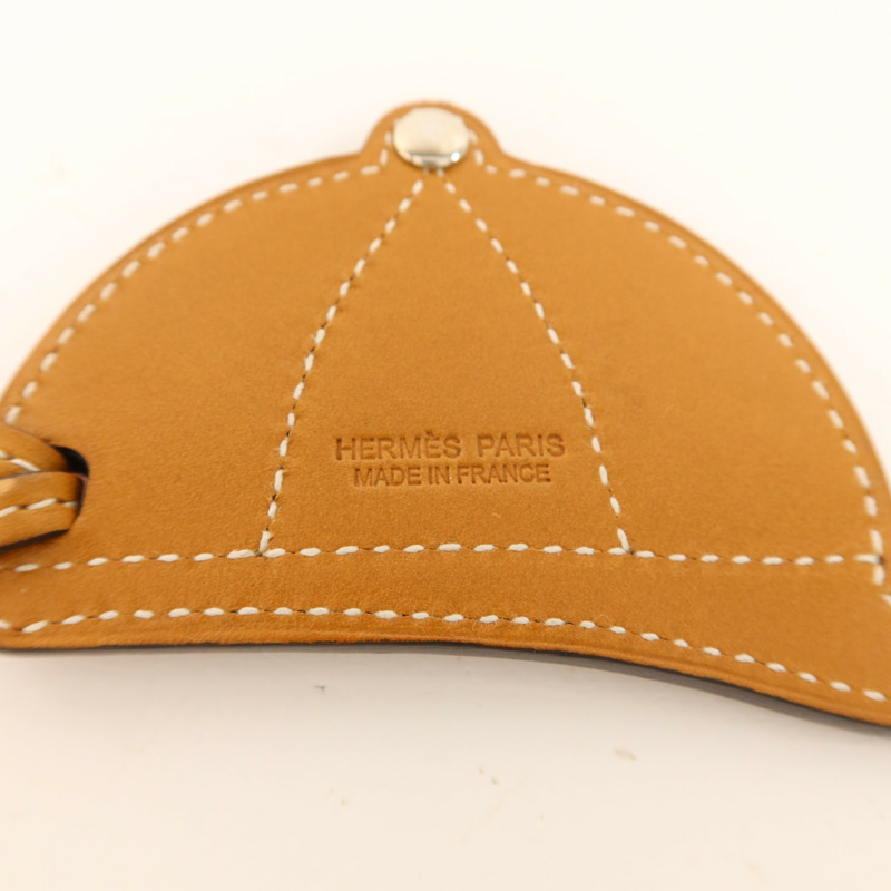HERMES Swift皮革Paddock Bombe Charm掛飾-4