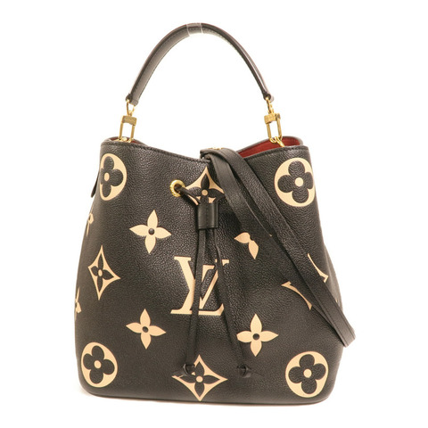 LOUIS VUITTON Monogram Empreinte Bicolor Neo Noe MM金扣手挽肩背兩用袋