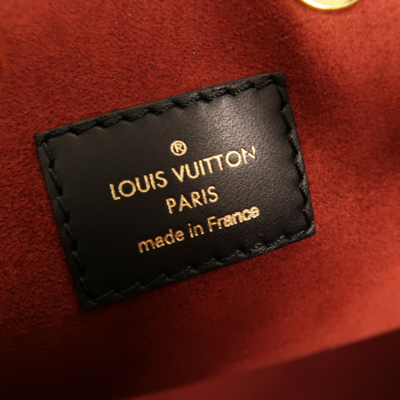 LOUIS VUITTON Monogram Empreinte Bicolor Neo Noe MM金扣手挽肩背兩用袋-5