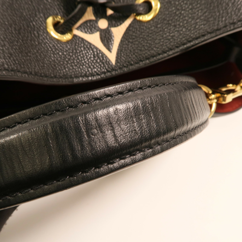 LOUIS VUITTON Monogram Empreinte Bicolor Neo Noe MM金扣手挽肩背兩用袋-9