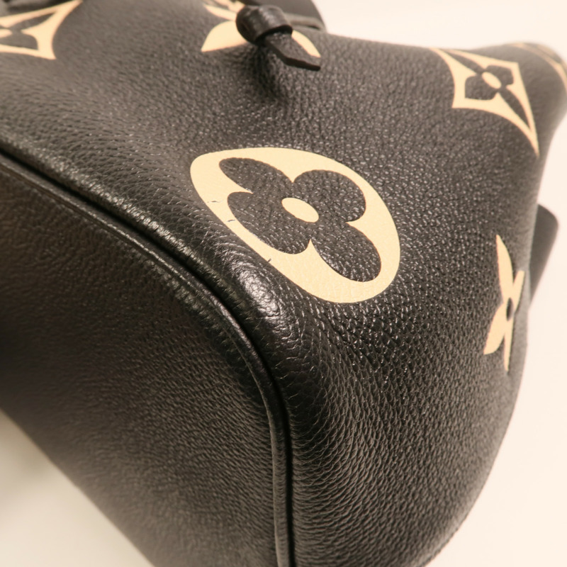 LOUIS VUITTON Monogram Empreinte Bicolor Neo Noe MM金扣手挽肩背兩用袋-12