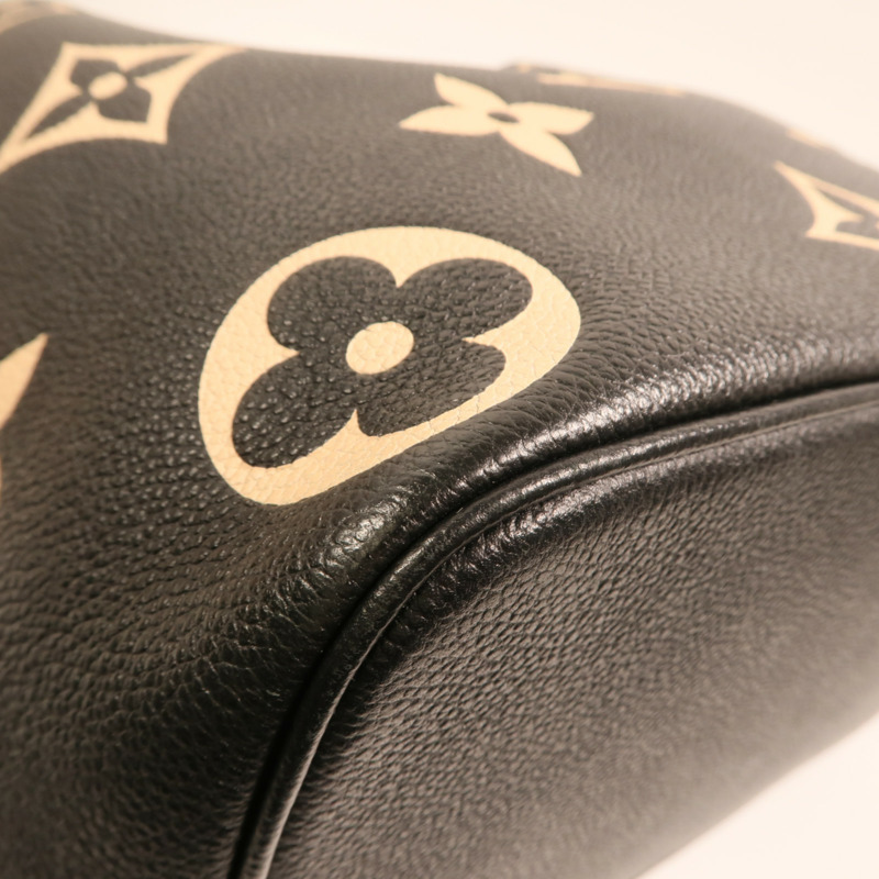 LOUIS VUITTON Monogram Empreinte Bicolor Neo Noe MM金扣手挽肩背兩用袋-15