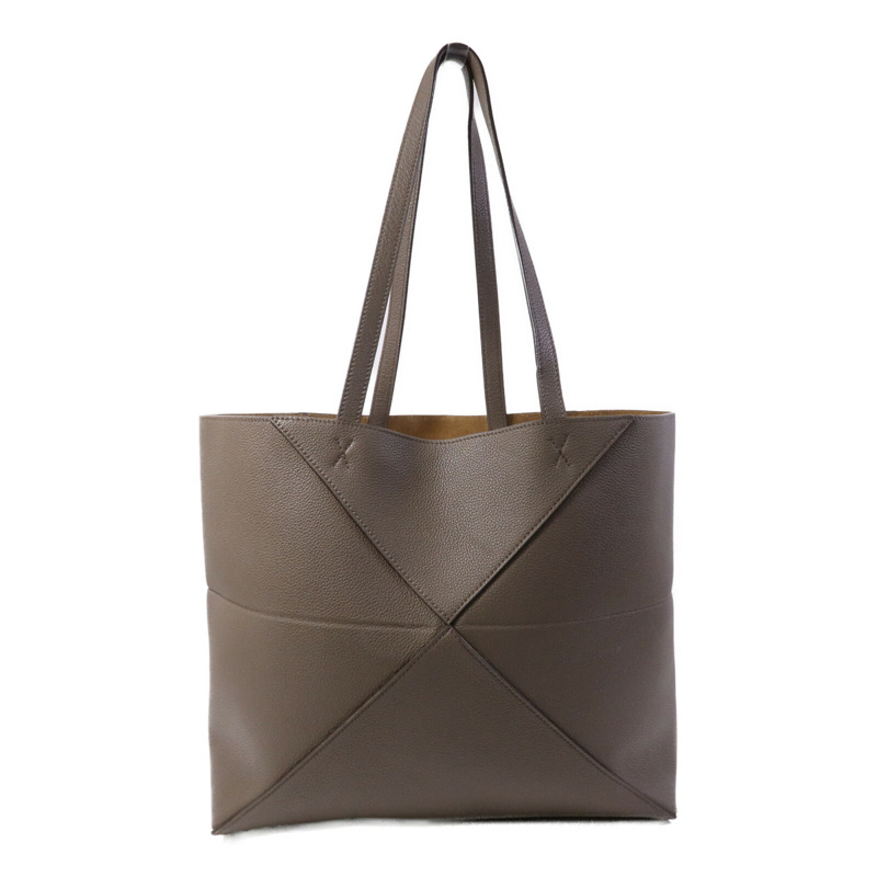 LOEWE 牛皮皮革Puzzle Fold金扣手挽袋-1