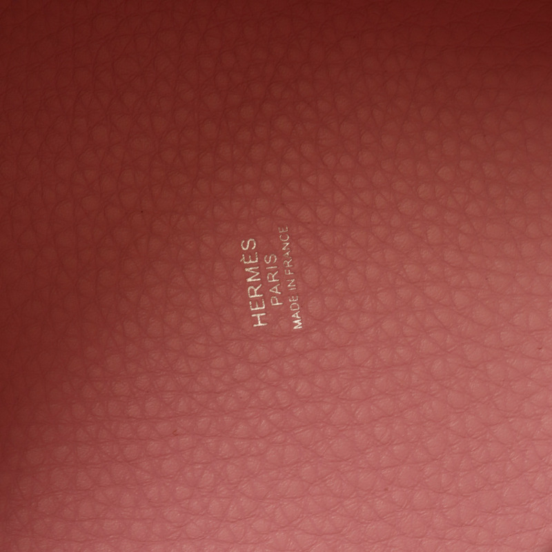 HERMES Clemence皮革Picotin PM銀扣手挽袋Mauve Sylvestre-5