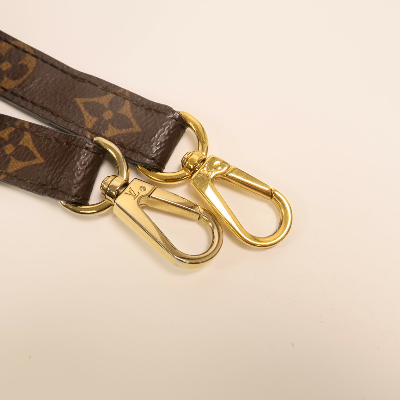LOUIS VUITTON Monogram Montaigne BB金扣手挽肩背兩用袋棕色-16