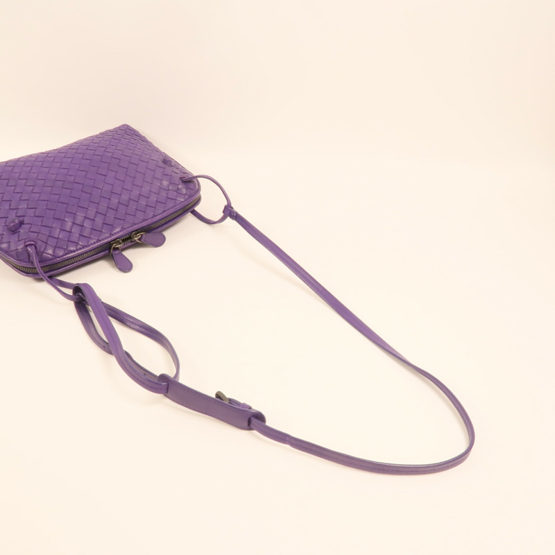 BOTTEGA VENETA 羊皮皮革Crossbody肩背袋-7