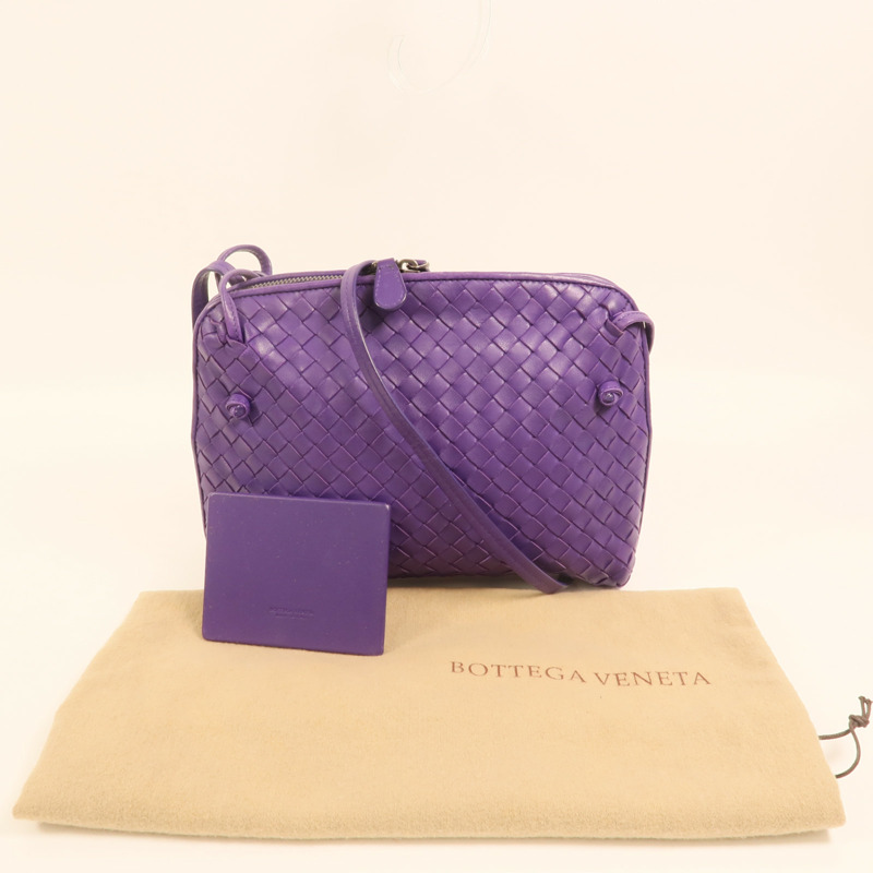 BOTTEGA VENETA 羊皮皮革Crossbody肩背袋-8