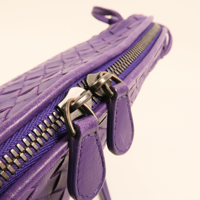 BOTTEGA VENETA 羊皮皮革Crossbody肩背袋-15