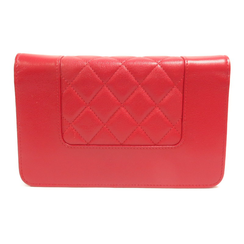 CHANEL 牛皮皮革WOC Wallet On Chain銀扣鏈帶肩背袋-1